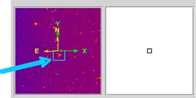 X-ray countours on HST/WFPC2