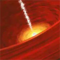 Animation of Black Hole in Elliptical Galaxy