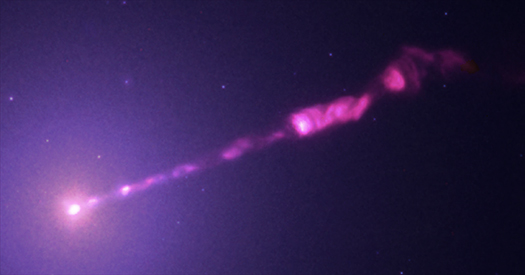 A composite image of the M87 jet.